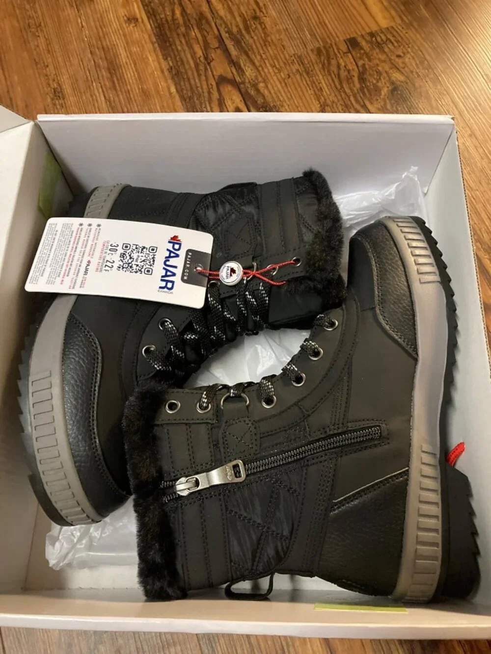 Waterproof Pajar Women's Karley Snow Boots - Insulated Black EUR 38 US 7-7.5 New